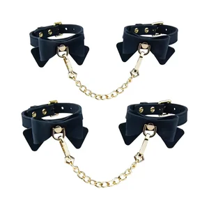 Temptasia Ardor Silicone Wrist & Ankle Restraints Set with Bow | YNS x HORNY STONER